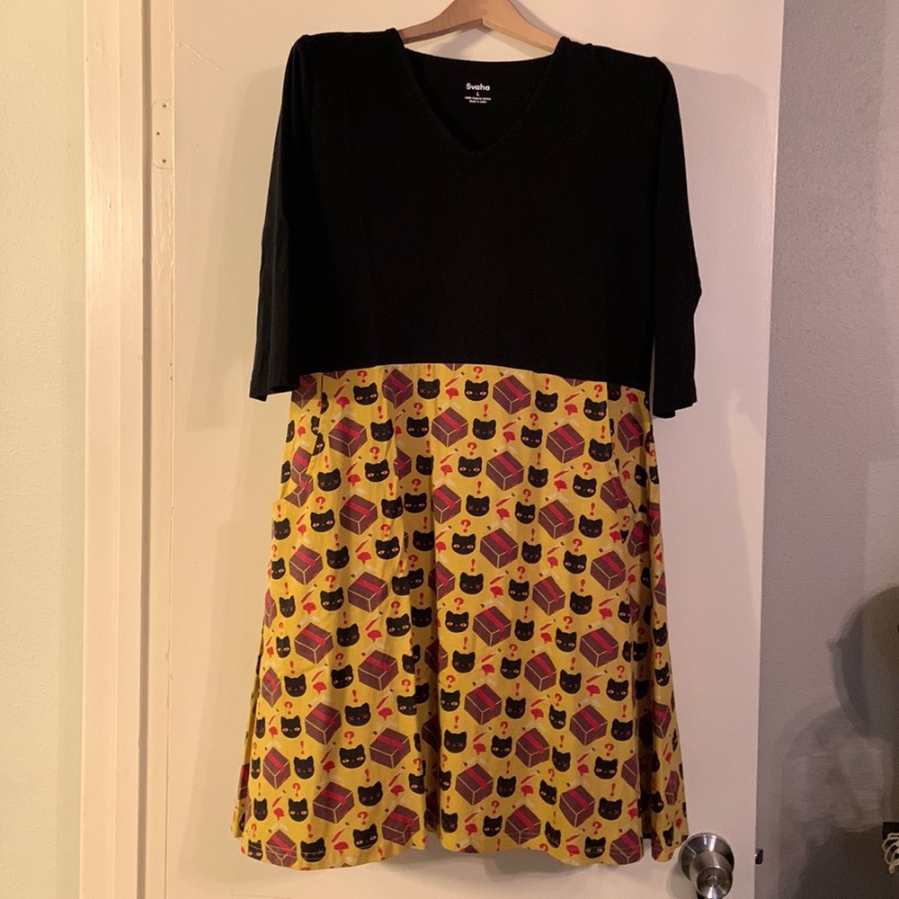 Svaha Schrödinger’s Cat Fit & Flare Ada Dress - L